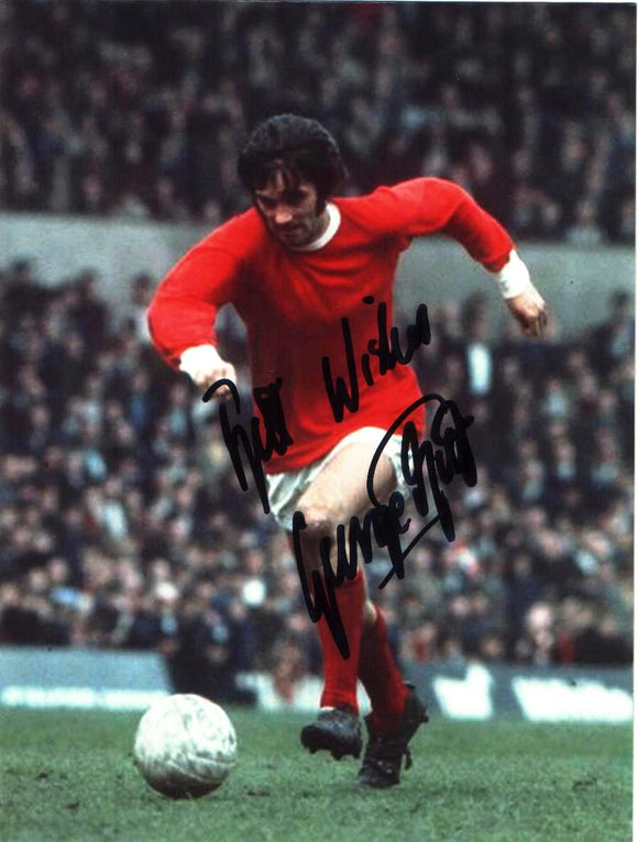 George Best - Manchester United - 8 x 6 Autographed Picture
