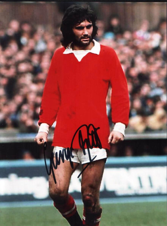 George Best - Manchester United - 8 x 6 Autographed Picture