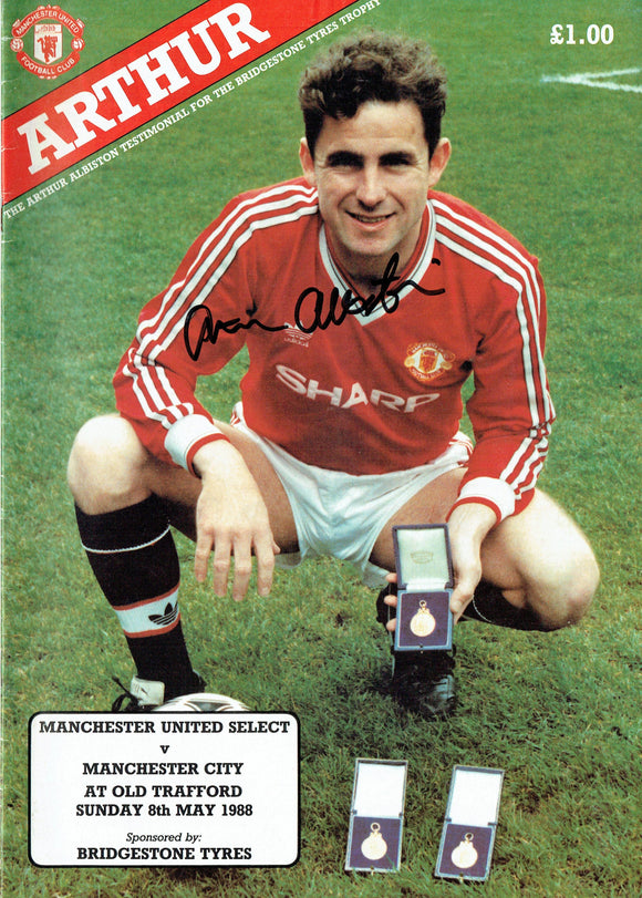 Manchester United v Manchester City - Arthur Albiston - Testimonial Programme