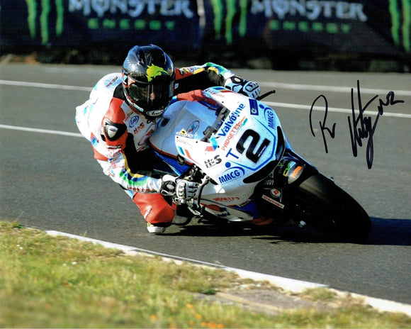 Bruce Anstey - Bungalow - TT 2016 - 10 x 8 Autographed Picture