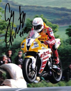 Guy Martin - Ballaugh Bridge - TT 2008 - 10 x 8 Autographed Picture