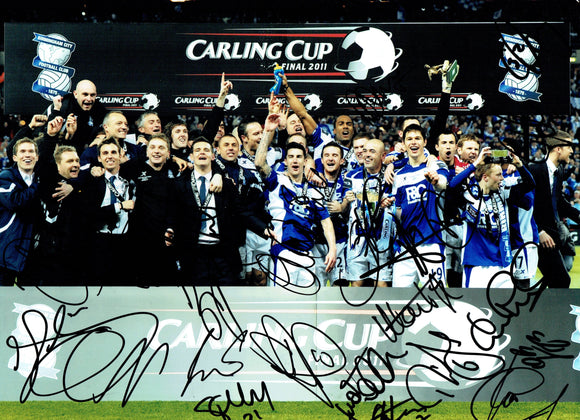 Birmingham City - Carling Cup Winners - 16 x 12 Autographed Picture