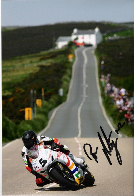 Bruce Anstey - Agos Leap - TT 2011 - 16 x 12 Autographed Picture