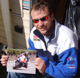 Bruce Anstey - Braddan Bridge - TT 2004 - 10 x 8 Autographed Picture