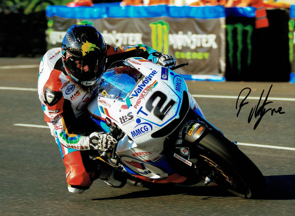 Bruce Anstey - Creg Ny Baa - TT 2016 - 10 x 8 Autographed Picture
