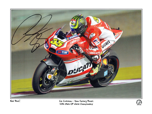 Cal Crutchlow - Moto GP - 16 x 12 Autographed Print