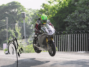 Cameron Donald - Ballaugh Bridge - TT 2014 - 16 x 12 Autographed Picture