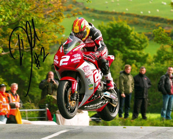 Cameron Donald - Union Mills - TT 2013 - 10 x 8 Autographed Picture