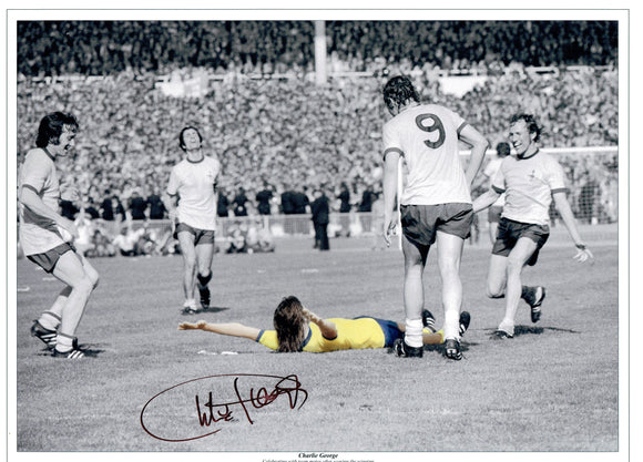 Charlie George - Arsenal - 16 x 12 Autographed Picture