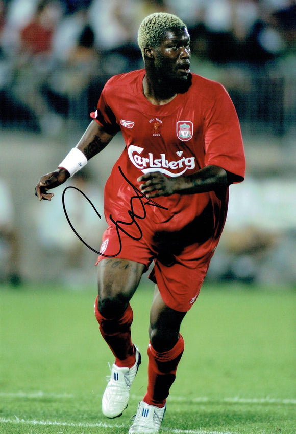 Djibril Cissé - Liverpool - 2005 Champions Leaguie Winner - 12 x 8 Autographed Picture