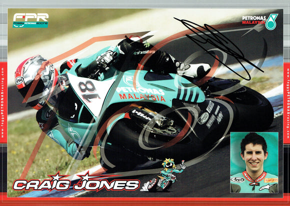 Craig Jones - World Superbikes - 12 x 8 Autographed Print