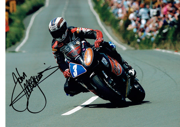 John McGuinness - Creg Ny Baa - TT 2006 - 16 x 12 Autographed Picture