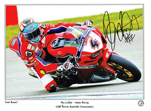 Dan Linfoot - British Superbikes - 16 x 12 Autographed Print