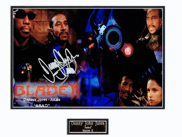 Danny John Jules - Blade - 16 x 12 Mounted Autographed Picture & Plague