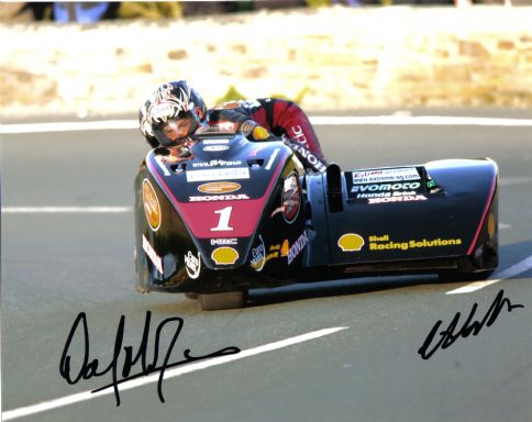 Dave Molyneux & Craig Hallam - TT 2006 - 10 x 8 Autographed Picture