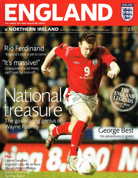 England v Northern Ireland - 2005 World Cup Qualification Programme