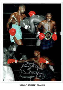 Herol "Bomber Graham" - 16 x 12 Autographed Picture
