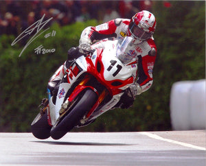 Gary Johnson - Union Mills - TT 2010 - 10 x 8 Autographed Picture