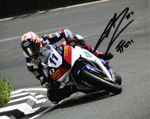 Gary Johnson - Gooseneck - TT 2011 - 16 x 12 Autographed Picture