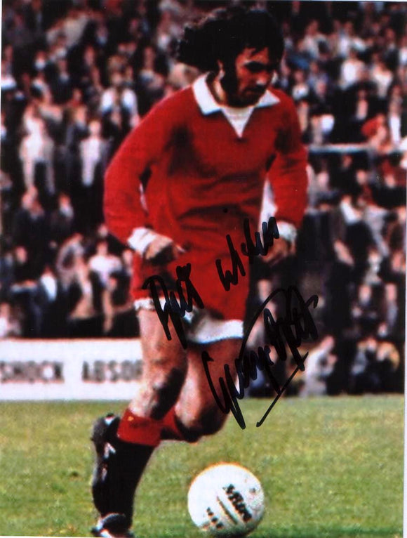 George Best - Manchester United - 8 x 6 Autographed Picture