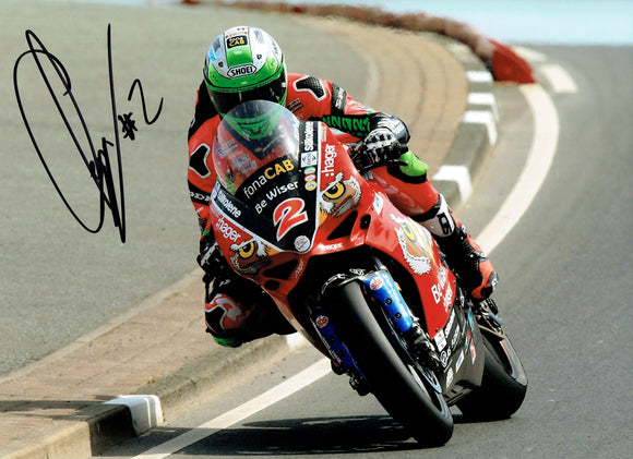 Glenn Irwin - NW 200 - 2018 - 16 x 12 Autographed Picture