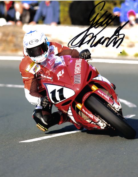 Guy Martin - Gooseneck - TT 2006 - 15 x 10 Autographed Picture