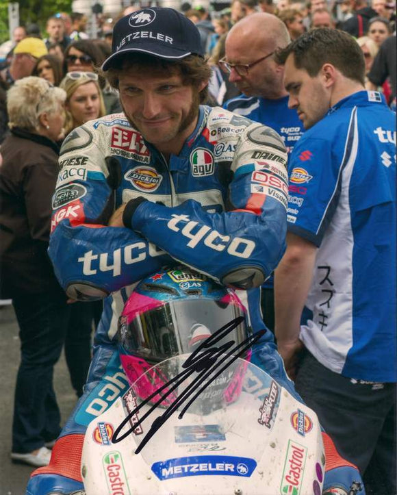Guy Martin - Winners Enclosure - TT 2014 - 10 x 8 Autographed Picture