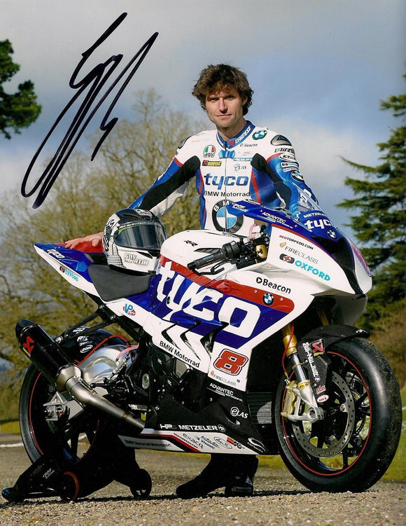 Guy Martin - Tyco BMW Promo - TT 2015 -10 x 8 Autographed Picture