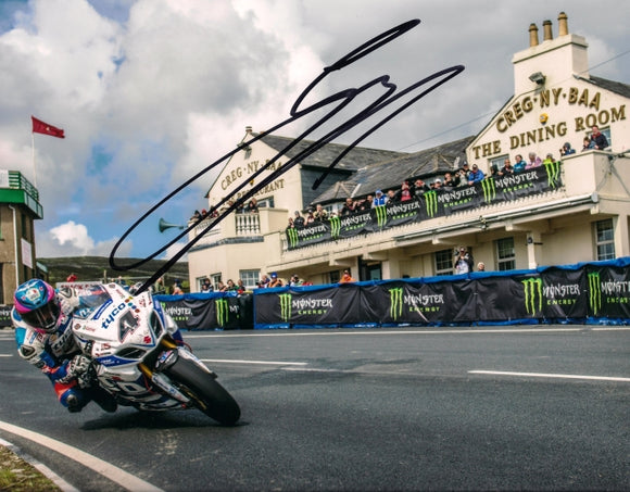 Guy Martin - Greg Ny Baa - TT 2014 - 10 x 8 Autographed Picture
