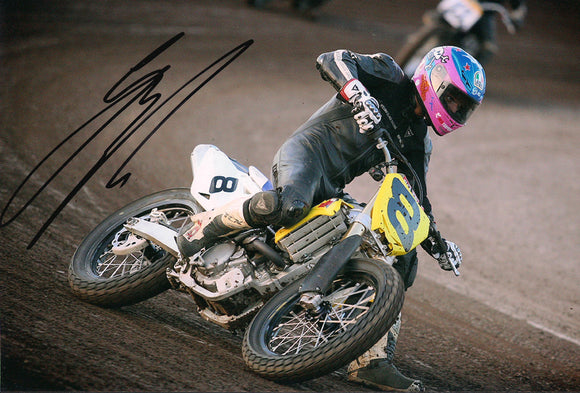 Guy Martin - Dirt Track - 12 x 8 Autographed Picture