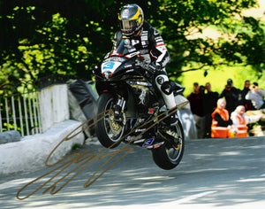 Guy Martin - Ballaugh Bridge - TT 2011 - 10 x 8 Autographed Picture