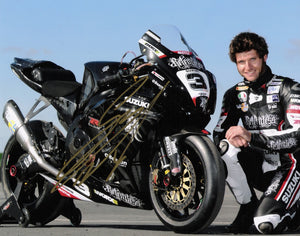 Guy Martin - Tas Suzuki Promo - TT 2011 - 16 x 12 Autographed Picture