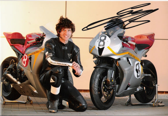 Guy Martin - Wilson Craig Promo - TT 2010 - 12 x 8 Autographed Picture