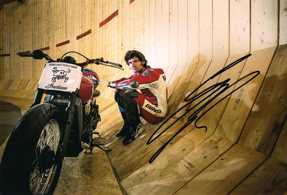 Guy Martin - Wall of Death 3 - 12 x 8 Autographed Picture