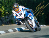 Guy Martin - Greeba Bridge - TT 2012 - 16 x 12 Autographed Picture