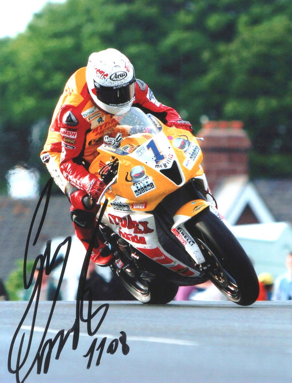 Guy Martin - Sulby Bridge - TT 2008 - 16 x 12 Autographed Picture