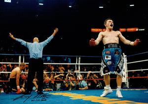 Ricky "The Hitman" Hatton - 18 x 12 Autographed Picture