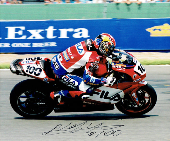 Neil Hodgson - Fila Ducati - World Superbikes - 12 x 10 Autographed Picture