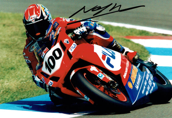Neil Hodgson - Fila Ducati - World Super-Bikes - 12 x 8 Autographed Picture