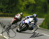 John McGuinness & Ian Hutchinson - TT 2016 - 16 x 12 Autographed Picture