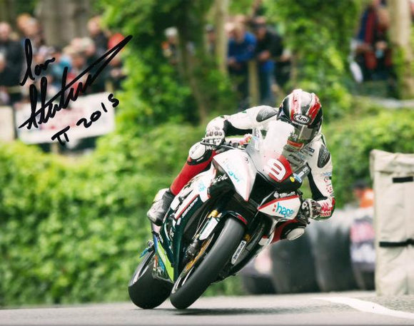 Ian Hutchinson - Union Mills - TT 2015 - 10 x 8 Autographed Picture