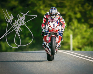 John McGuinness - Crosby - TT 2014 - 16 x 12 Autographed Picture