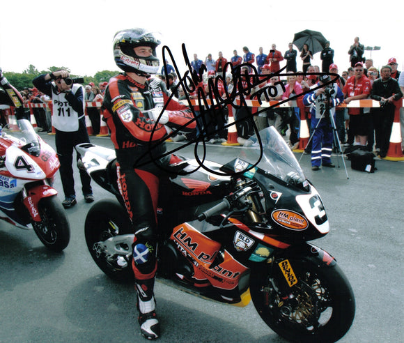 John McGuinness - Start Line - TT 2007 - 10 x 8 Autographed Picture