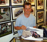 John McGuinness - Signpost Corner - TT 2006 -  15 x 10 Autographed Picture