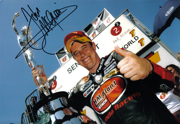 John McGuinness - 2006 Senior Win - TT 2006 - 12 x 8 Autographed Picture