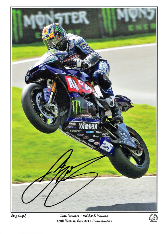 Josh Brookes - British Superbikes - 16 x 12 Autographed Print