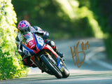 Lee Johnston - Greeba Castle - TT 2015 - 16 x 12 Autographed Picture