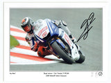 Jorge Lorenzo - Moto G.P - Fiat Yanaha - 16 x 12 Autographed Print