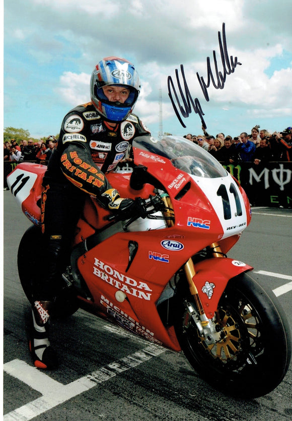 Philip McCallen - Classic TT 2017 - 12 x 8 Autographed Picture
