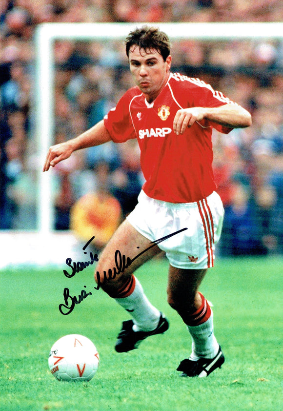 Brian McClair - Manchester United - 12 x 8 Autographed Picture